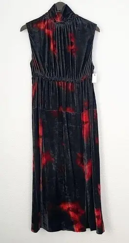 Altuzarra NWT Indira Velvet Dress in Electric Orange 46 XL