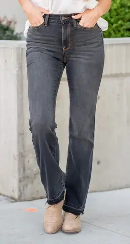 Judy Blue Ashland High Rise Slim Bootcut Denim Jeans Black Wash Size 15 / 32
