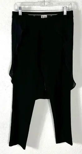 Haute Hippie Fairy Georgette Shirttail Black Pants Size 2 Silk WhimsyGoth