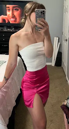 High Waisted Skirt Pink Size XS