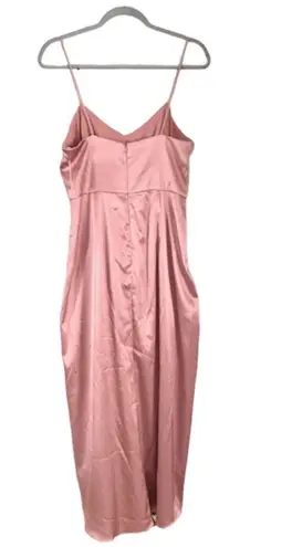 After Six Women's Size 6 Desert Rose Faux Wrap Midi Dress Draped Tulip Skirt. New with tags.