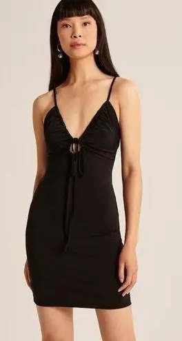 Abercrombie & Fitch NWT  Strappy Cutout Knit Mini Dress - Black - S