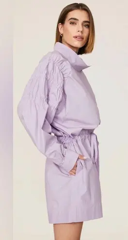 Aknvas Ketevan Romper Long Sleeve in Lavender Light Pastel Purple Lightweight L