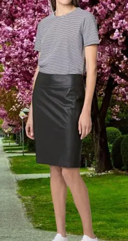 Apt. 9  black faux leather skirt Nwt