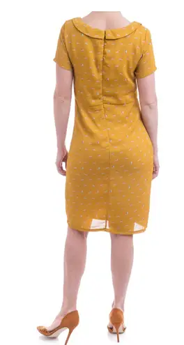 Mikarose Raccoon Business Dress Yellow Size M