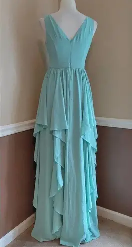 Ripple Mint Green Seafoam Ruffle Skirt V