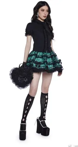 Dolls Kill Unholy Grail Tulle Mini Skirt - Mint (Size XS) from 