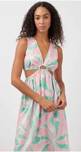 Rails Rizo Cutout Candy Mint Midi Dress Medium NEW