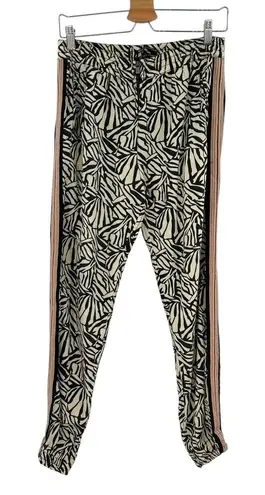 Scotch & Soda Maison Scotch Les Bons Vivants Zip Front Palm Jogger Pants Size 1 US Small - Image 1