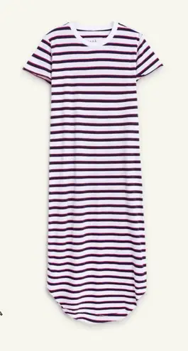 FRANK & EILEEN Harper Perfect Tee Maxi Dress Small Red White Blue NEW America