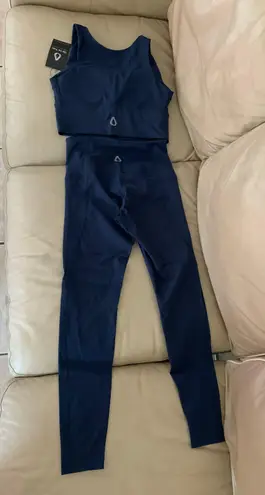 Up To You Athletics Leggings and Sports Bra Set Blue