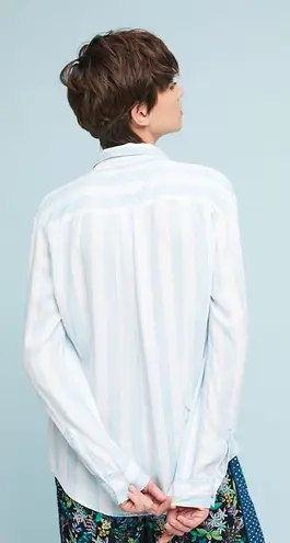 Rails Striped Long Sleeve Lace Up Shirt