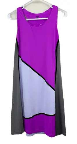 Title Nine Title Nine Racerback Colorblock Purple Athletic Dress Diamalete Golf Size LARGE
