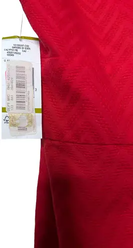 Evan Picone Garden of Eden Vintage Sheath Cocktail Dress Red Size 14