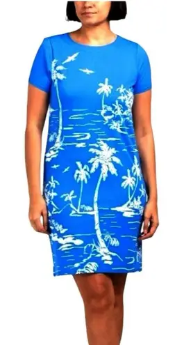 JUDE CONNALLY Ella Island Grand Harbor Short Sleeve Dress Blue Size XL NEW