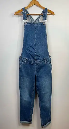 Gap  Maternity Ankle Cropped Stretch Denim Jean Bib Overalls pants womens S new