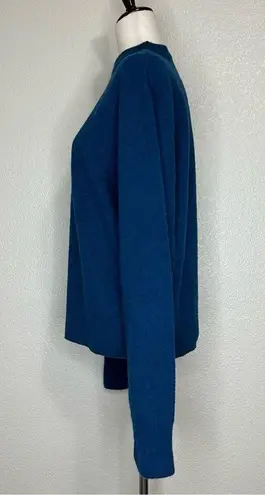 Van Heusen Wool Blend Blue Mock Neck Sweater