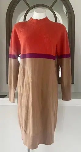 LUSSO 100% Cashmere Mock Neck Sweater Dress Size XL New w/Tag