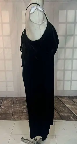 Eloquii nwt Black Velvet Strappy Midi Dress Size 20