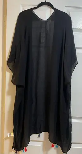 Moss Rose Women Beach Colorful Tassel Oversized Casual Beachwear Cover