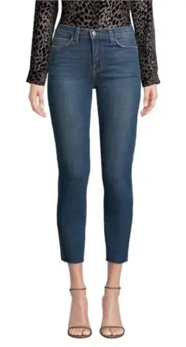 L'Agence El Matador Jeans Size 30 High Rise Slim Raw Hem Ankle Dark Wash Salton