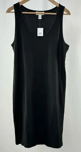 Motherhood Maternity NWT Sleeveless Ribbed Bodycon Dress in Black Size Large - Image 1