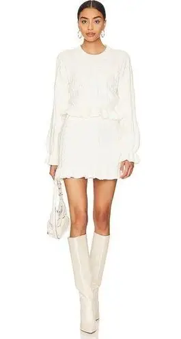 Show Me Your Mumu  NWT Cream Ridley Ruffle Sweater & Skirt Set size Medium