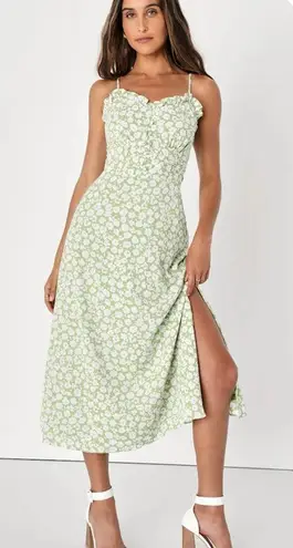 Timeless Touch Green Floral Print A