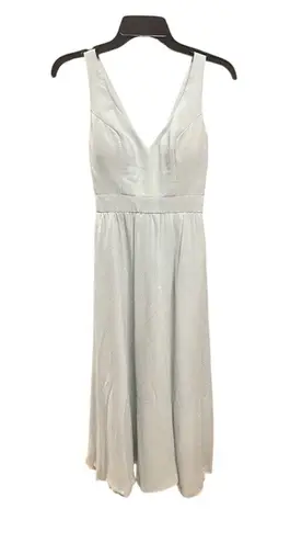 Kennedy Blue Riley Maxi V Neck Sleeveless Dress size 0 Seaglass Green Formal