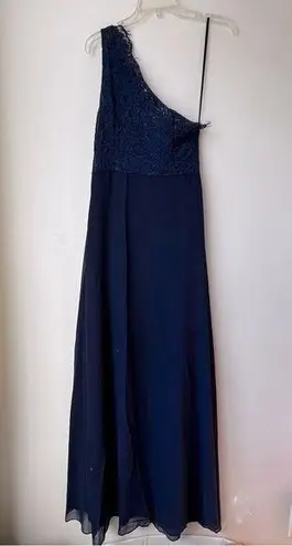 Petal and Pup Diana Navy Blue Lace Maxi Dress S
