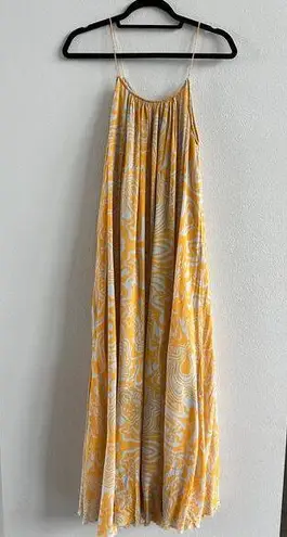 Rodebjer Solin Cosmic Dress Size Large Yellow