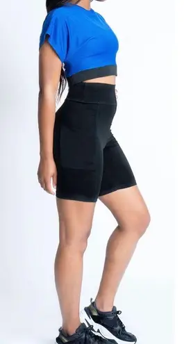 KAMIT Womens Black BIKER Shorts Size XL Friction Free Pockets For Icepacks