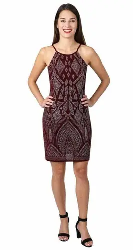 Jump  APPAREL Juniors Glitter Slinky Halter Bodycon Dress