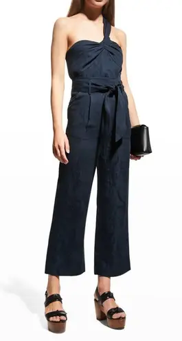 Veronica Beard NWT Belinda Ink One-Shoulder Jacquard Top