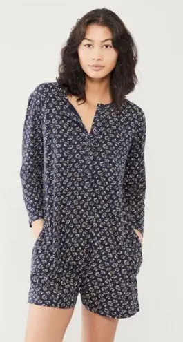 The Great ππ The Henley Romper ~ Navy Apron Floral Size 0 XS NWT
