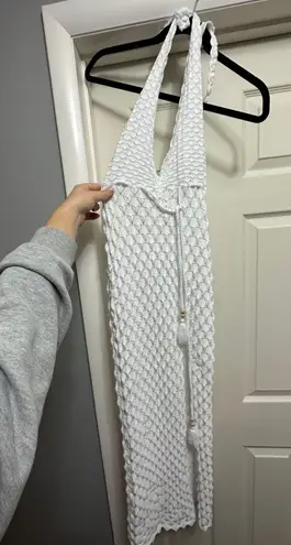 Victoria and Sophia Maxi White Lace Dress