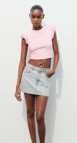 ZARA Ruffled Crop Top