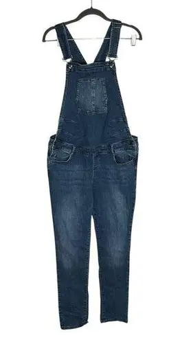 Seraphine Maternity Pregnancy Denim Overalls Size 6 Blue