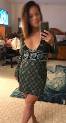 Torn By Ronny Kobo Ronny Kobo Oriana elephant jacquard knit mini dress size XS extra small