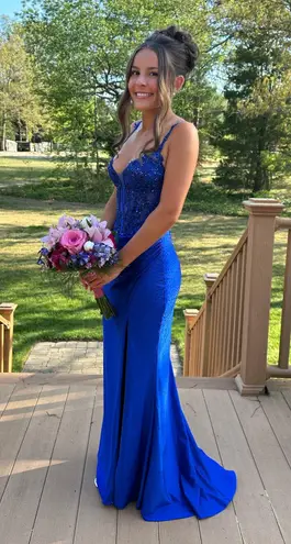 Royal Blue AMARRA Prom dress Size 0
