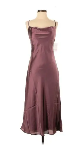 Show Me Your Mumu  Verona Cowl Dress Dusty Plum Luxe Satin XXS NWT