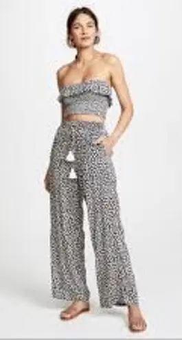 Faithfull the Brand Azalea Biella Floral Print Drawstring Pants Size Small S 4