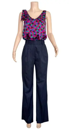 Sézane Aelys Silk Top, Mosaic Print, FR34/US2