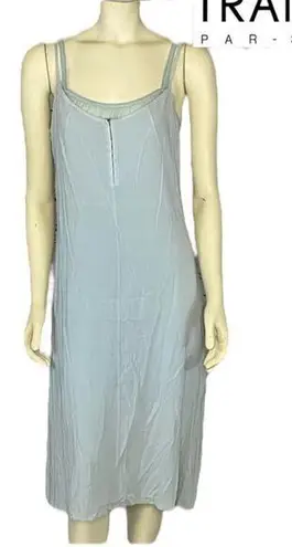 Transit Par Such slip dress and under slip in a light blue size 4