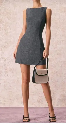 Fenty Puma By Rihanna Rihoas Grey Boat Neck Sleeveless Dress