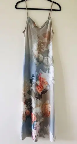 ALL SAINTS Bryony Rosalia Rose Abstract Print Slip Dress