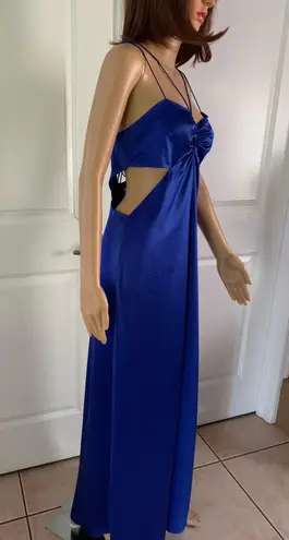 Frame Cut-Out Silk-Blend Maxi Dress