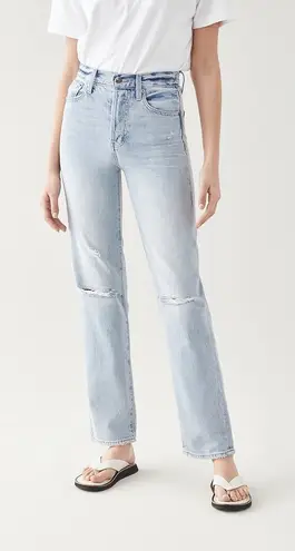 Pistola Denim Cassie Distressed Knees Straight Leg Jeans By My Side Size 27