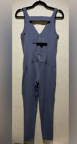 Free People Movement NWOT Never Better One Piece Jumpsuit Grey Blue Tone Size M Size M