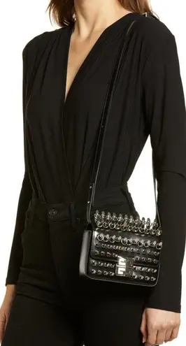 Givenchy Small 4G Studded Leather Shoulder Bag